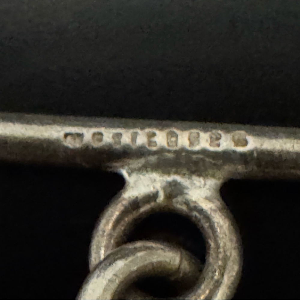Vintage Mexican Modernist Sterling Silver Necklace - Picture 2 of 7